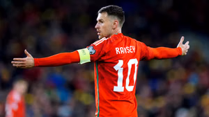 | Photo: PA/David Davies via AP : File photo of Aaron Ramsey in action for Wales.