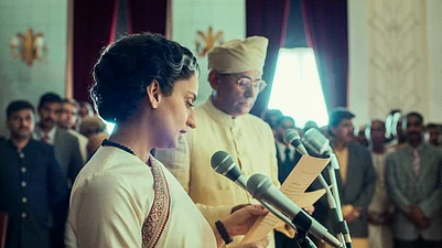 PTI : Actor Kangana Ranaut as former prime minister Indira Gandhi in a still from the upcoming film Emergency