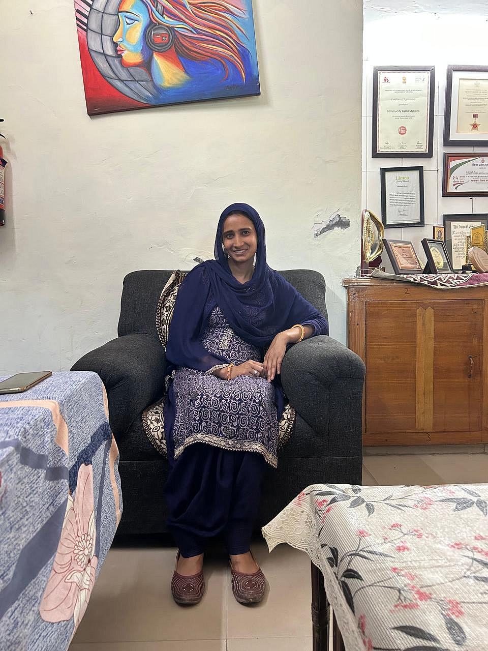 Tarini Mehta : Farheen Khan, a 25-year-old BA student at Shaheed Lieutenant Kiran Shekhawat Government College for Women Salaheri in Nuh.  She wants to do a B.Ed. and her Master’s and eventually teach the children of her community.
