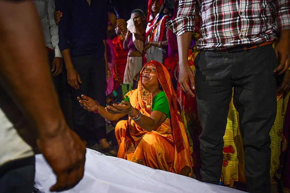 PTI : Stampede at religious gathering in Hathras