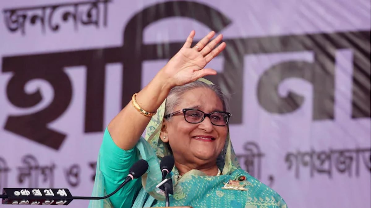 Photo: AP : Former Bangladesh PM Sheikh Hasina