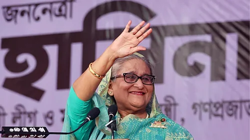 Photo: AP : Former Bangladesh PM Sheikh Hasina