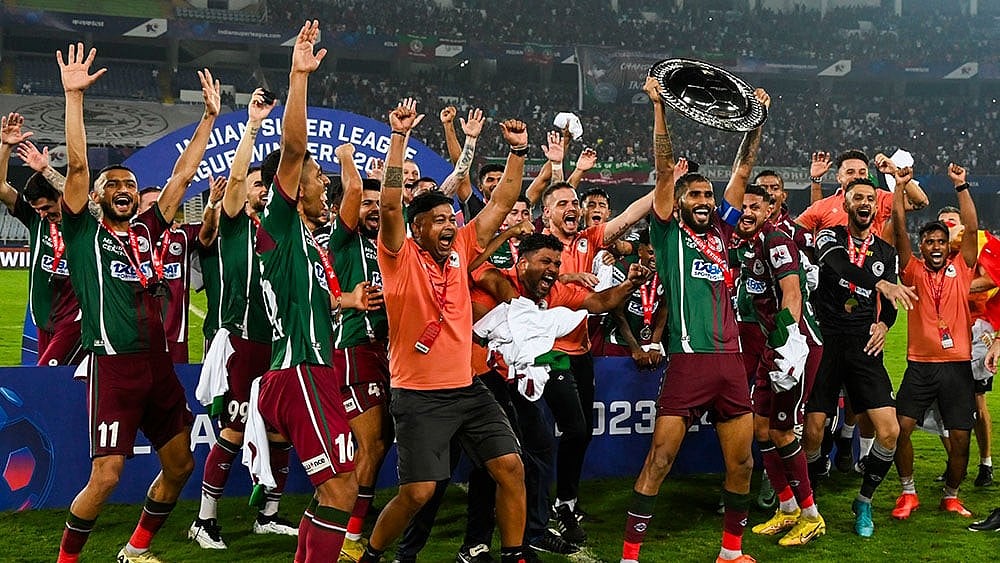 Photo: PTI : ISL: Mohun Bagan wins League Shield