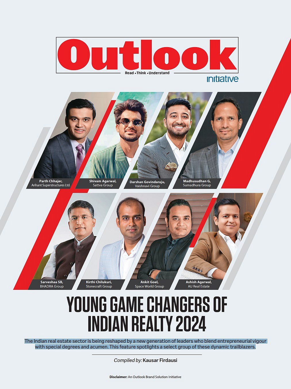 Outlook Initiative - Young Game Changers Of Indian Realty 2024