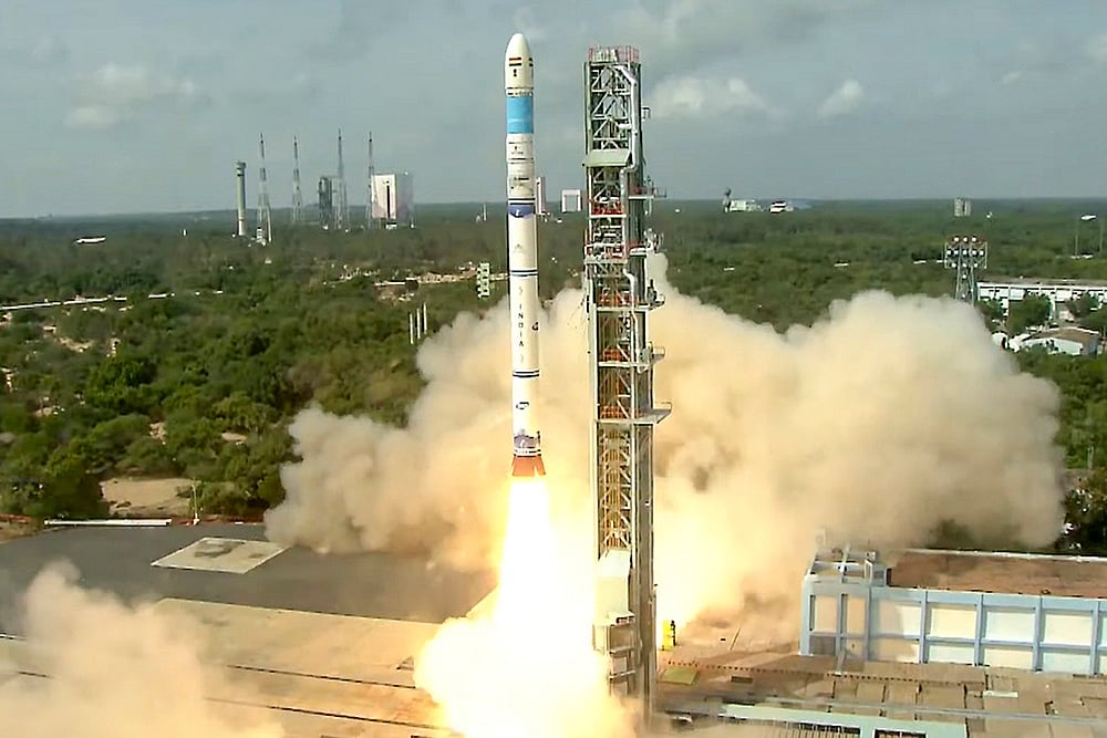 | Photo: PTI : ISRO: SSLV-D3-EOS-08 launch