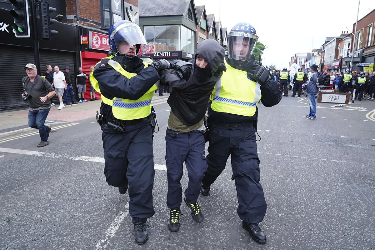 AP : UK Police personnel discharging their professional duties |