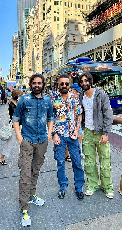 Sanjay Dutt, Jay Patel, and Meezan Jafri Spotted On New York’s Iconic 5th Avenue
