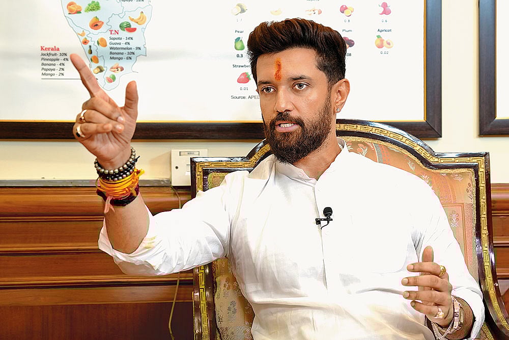 Photo: Suresh K. Pandey : Smart Talk: Union Minister of Food Processing Industries Chirag Paswan