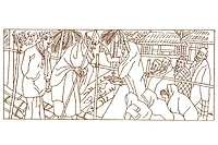 Photo: Indian Constitution : Art and Life: The art in the Constitution done under the direction of Nandalal Bose celebrates the diversity of our nation and its secular spirit