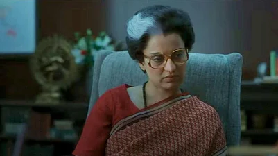 YouTube : A still of Kangana Ranaut from Emergency
