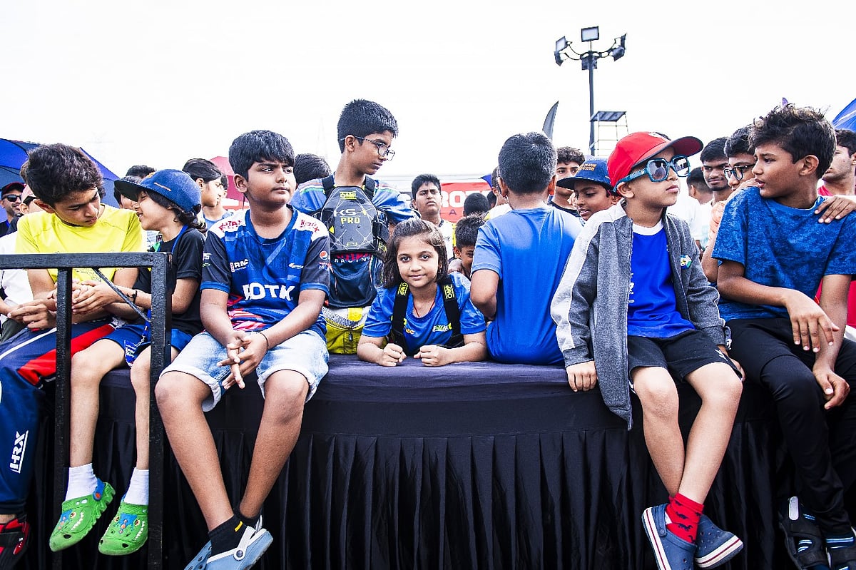 Special Arrangement : Arshi Gupta at one of the Go Karting Championships. 