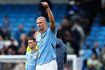 Photo: AP/Darren Staples : Manchester City vs Fulham