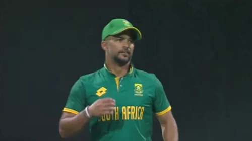 FanCode screengrab : JP Duminy fielding during the third Ireland vs South Africa ODI in Abu Dhabi.