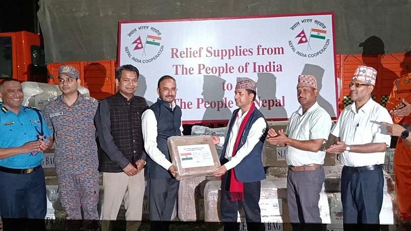 India Hands Over First Consignment Of Emergency Relief To Flood-Hit Nepal