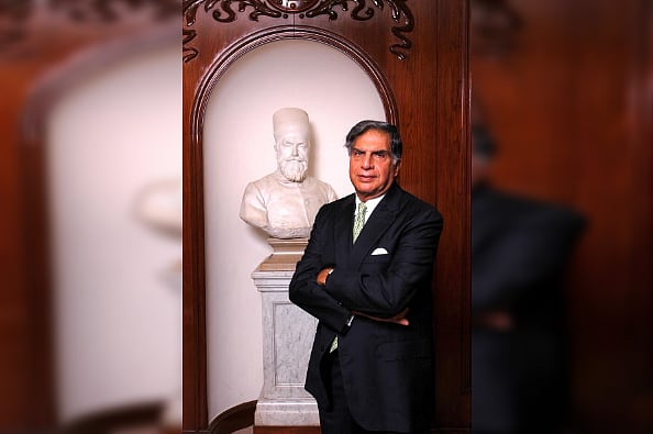 Photo by Umesh Goswami/The The India Today Group via Getty Images : JANUARY 22: Ratan Tata chairman of Tata Group, during interview, in Mumbai, India. 