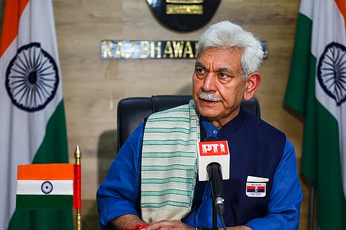 | Photo: PTI : J&K LG Manoj Sinha