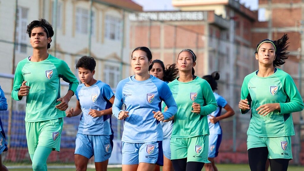 Photo: AIFF Media : The India women's football team