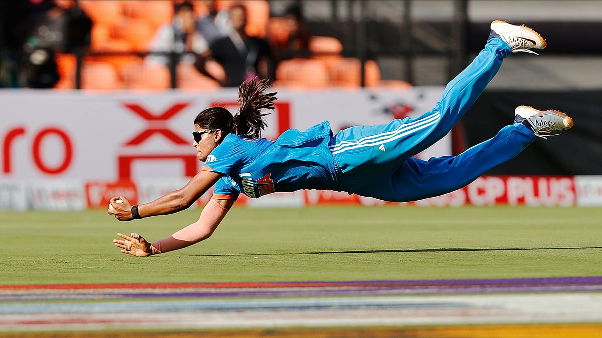 X | BCCI Women  : India A Vs Nepal LIVE Cricket Score, Women’s Asia Cup Rising Stars 2026: Radha Yadav in action during India women vs New Zealand women 2nd ODI match at the Narendra Modi Cricket Stadium.