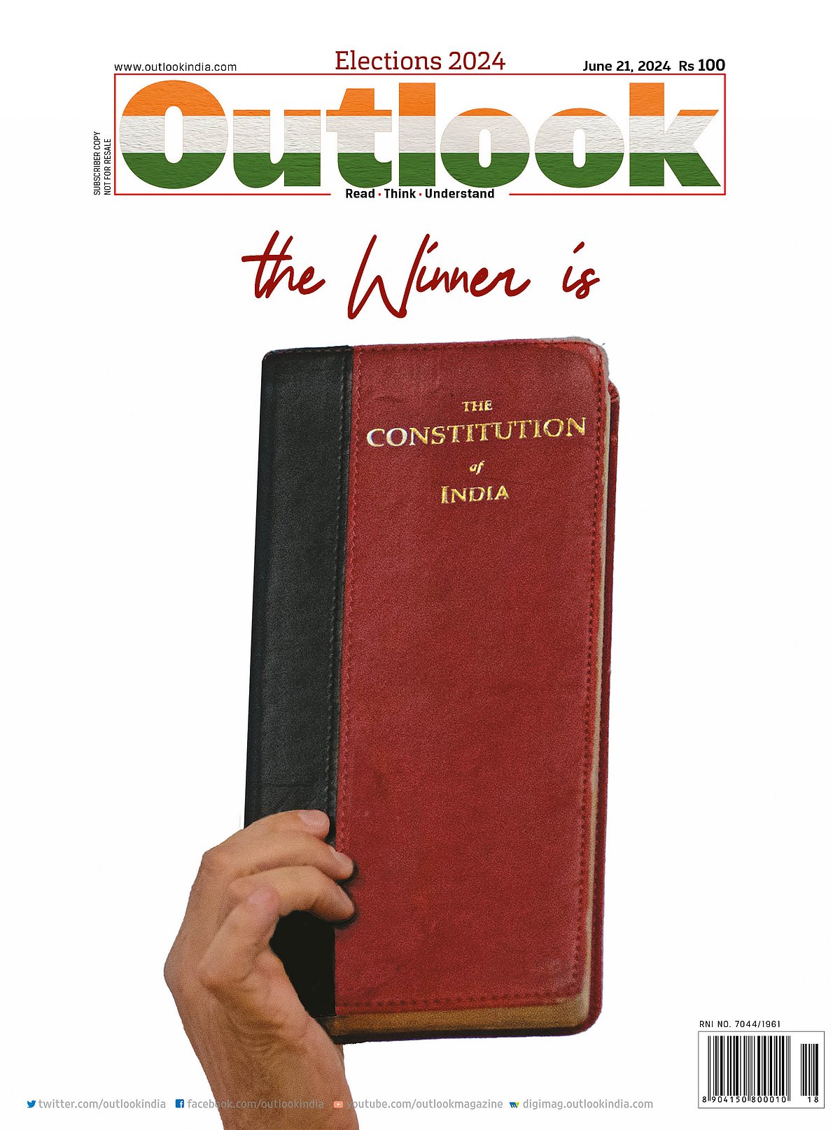 Outlook cover on the Constitution
