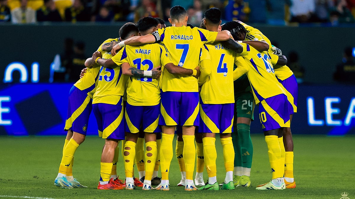 X/Al Nassr FC : Al-Nassr ahead of their SPL game to be played at the King Saud University Stadium.