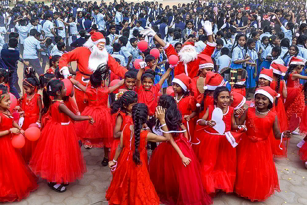 | Photo: PTI : Together, they underline a growing tension in India’s public life, between the language of inclusion and the lived realities of religious freedom during moments meant for celebration.