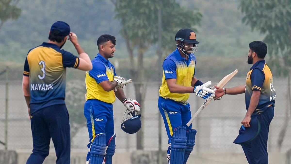 Photo: X | Mayank Agarwal : Karnataka captain Mayank Agarwal in the Vijay Hazare Trophy 2024-25.