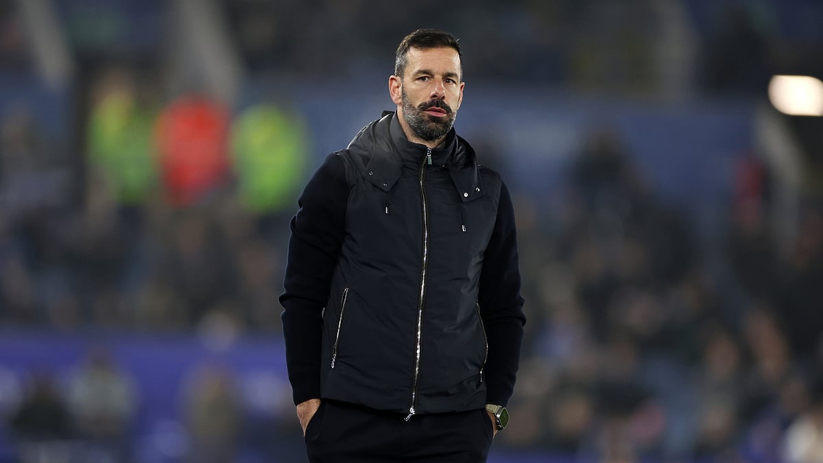 Ruud van Nistelrooy during Leicester City's defeat to Crystal Palace