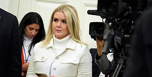 | Photo: AP/Evan Vucci : White House press secretary Karoline Leavitt