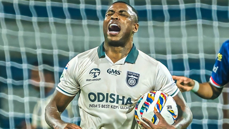 Photo: X/Odisha FC : Diego Mauricio scored two goals for Odisha FC against Bengaluru FC.