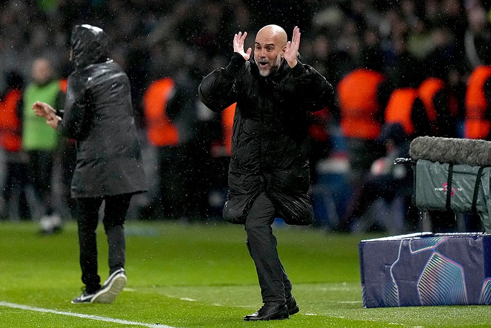 | Photo: AP/Thibault Camus : Champions League 2024-25: Manchester City's head coach Pep Guardiola