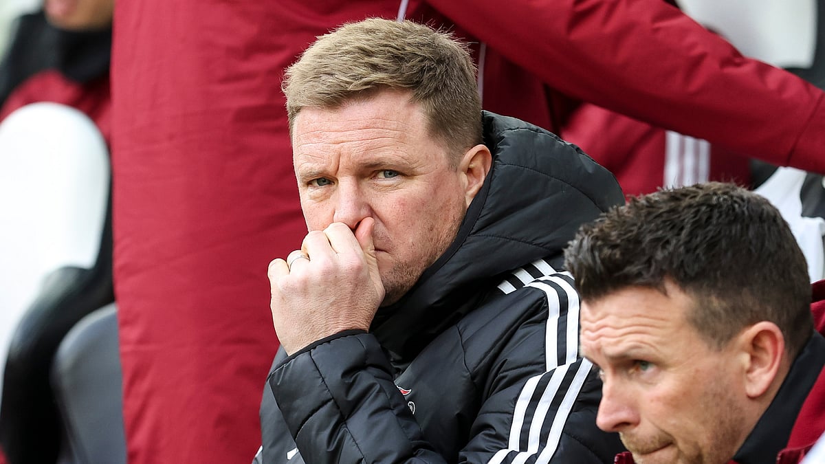 Eddie Howe during Newcastle's defeat to Bournemouth