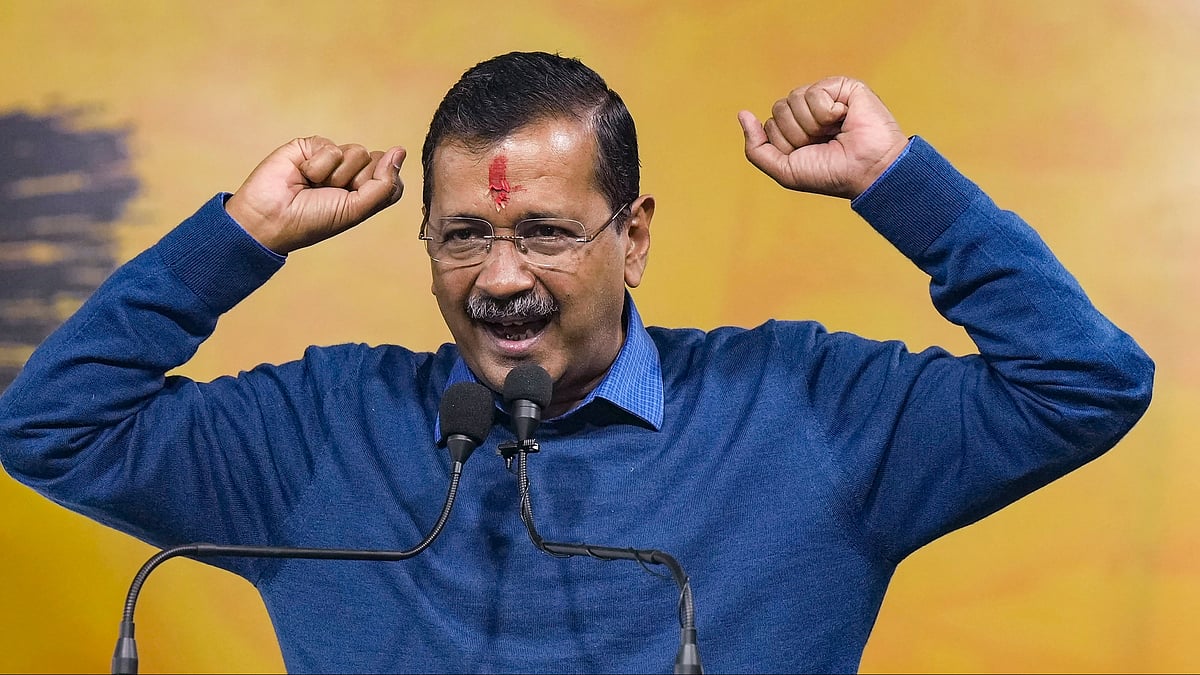 PTI : Aam Aadmi Party (AAP) National Convener Arvind Kejriwal 