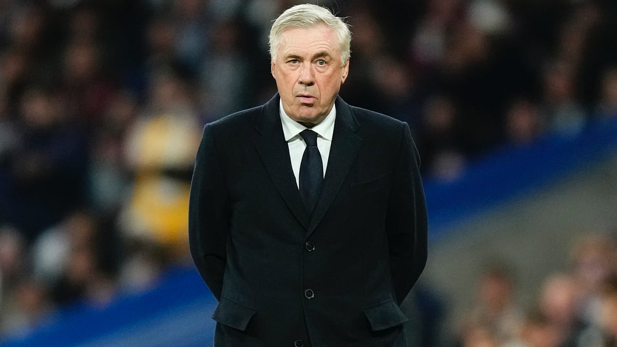 Carlo Ancelotti during a match.