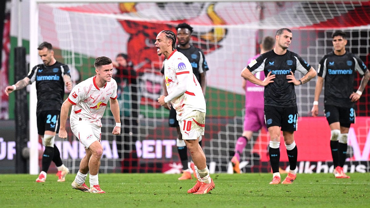 Leverkusen were pegged back from 2-0 up by Leipzig