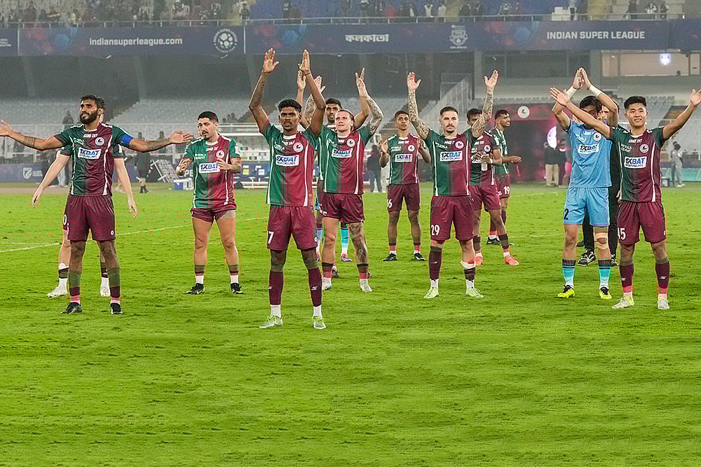 | Photo: PTI/Swapan Mahapatra : ISL: Mohun Bagan Super Giant vs Bengaluru FC