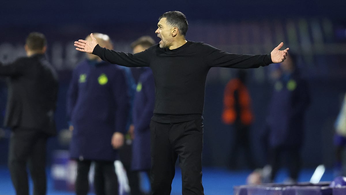 Sergio Conceicao during AC Milan's 2-1 defeat to Dinamo Zagreb
