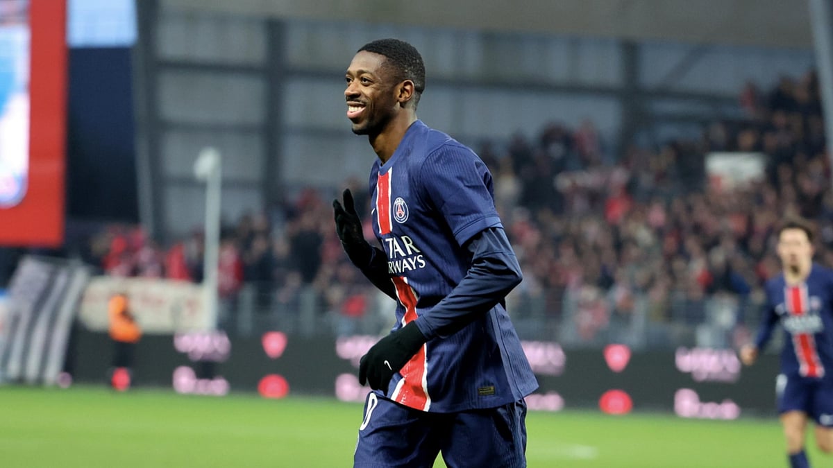 Ousmane Dembele was PSG's star man against Brest