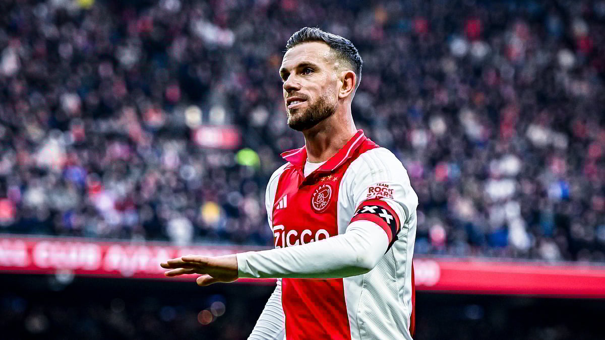 Jordan Henderson in action for Ajax