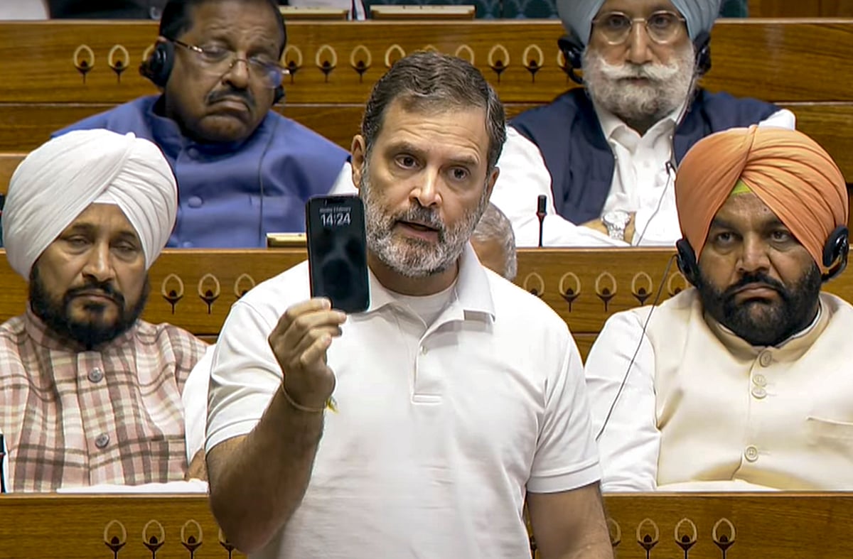 PTI; Representative image : LoP Rahul Gandhi addresses Parliament during Budget Session