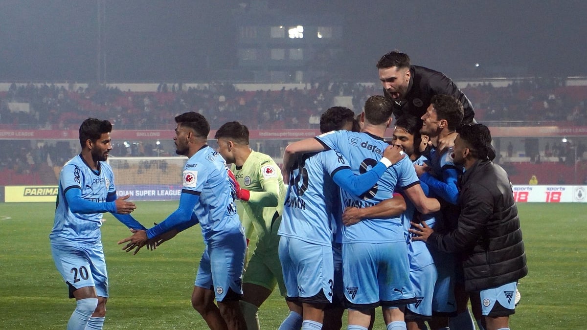 ISL | FDSL  : Glimpse from the NorthEast United vs Mumbai City, ISL 2024-25 matchweek 21. 