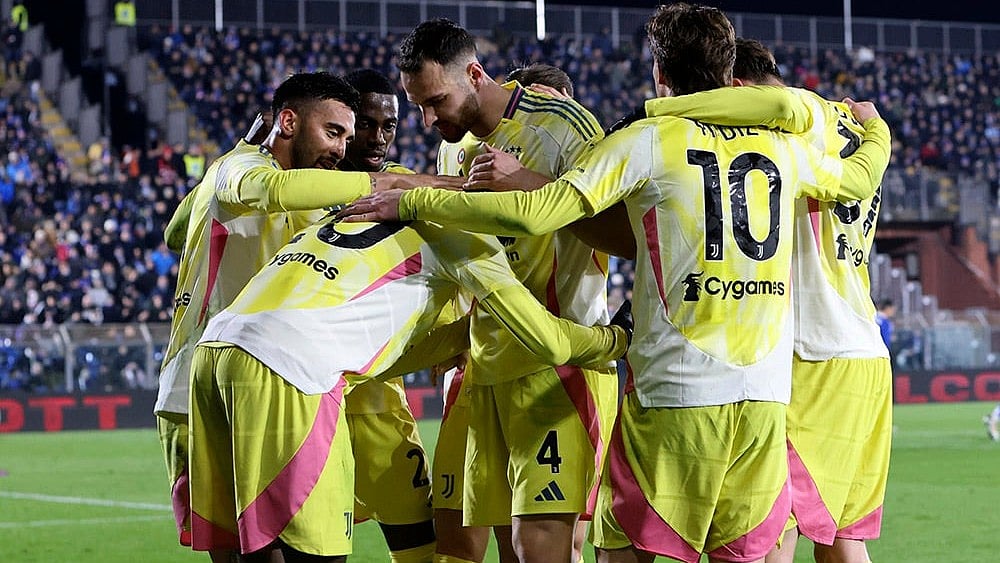| Photo: Antonio Saia/LaPresse via AP : Serie A: Juventus FC's Randal Kolo Muani celebrates scoring a goal