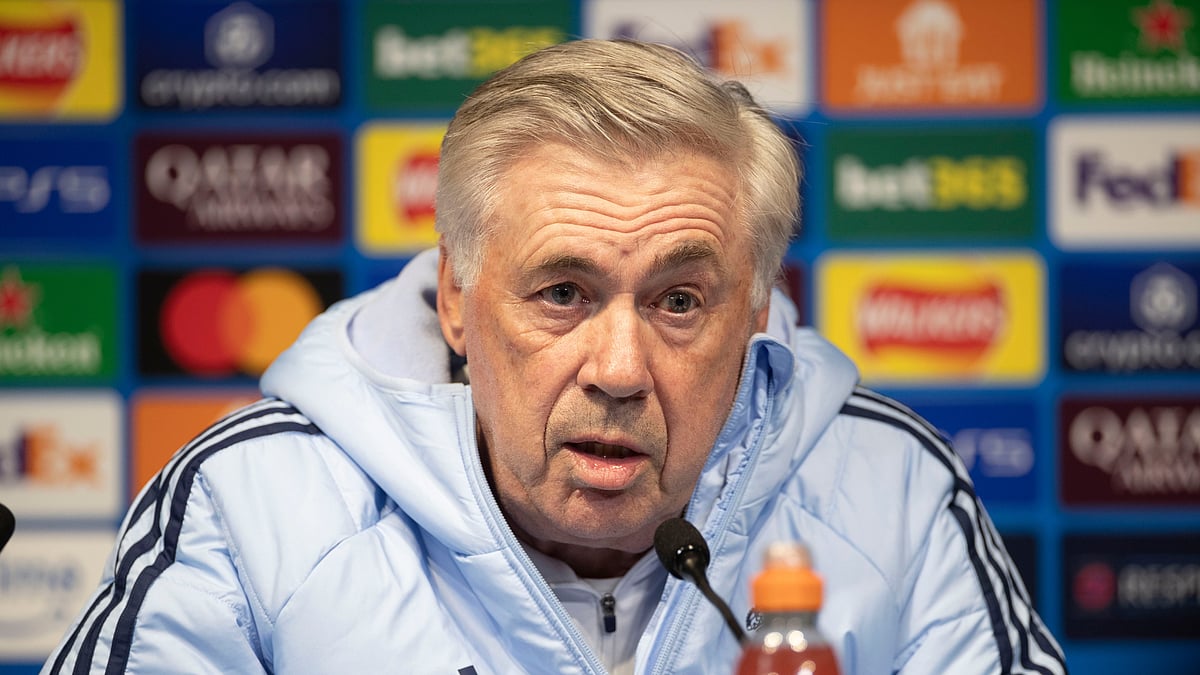 Carlo Ancelotti in his pre-match press conference