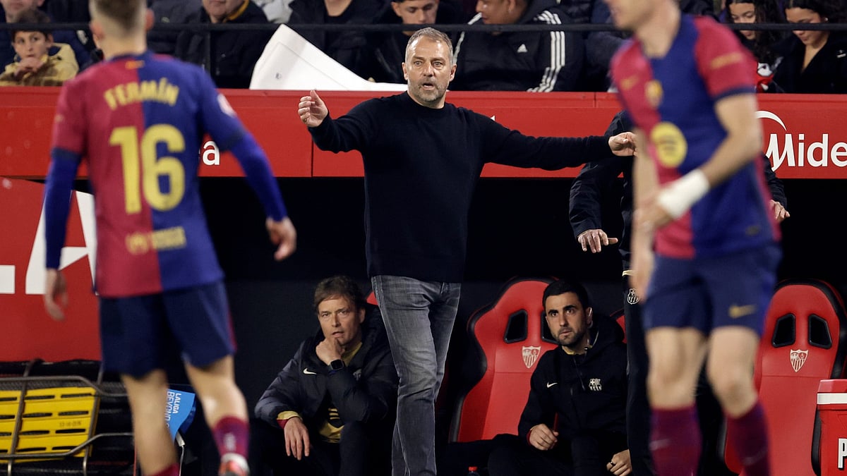 Barcelona head coach Hansi Flick