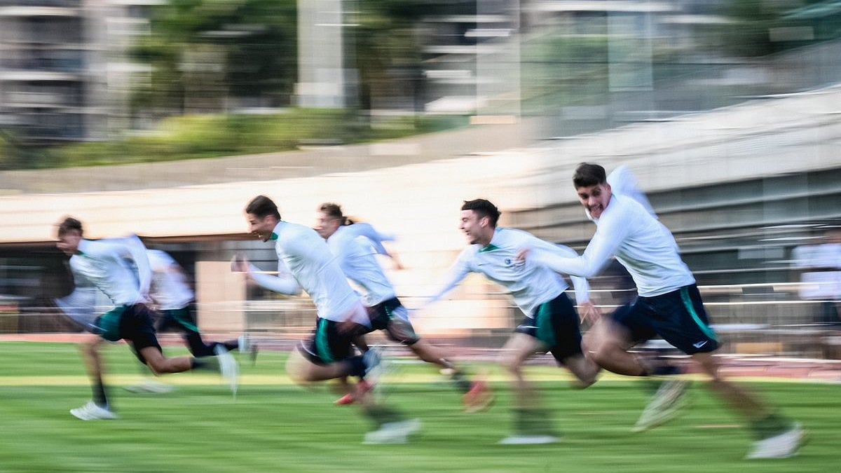 X/FootballAUS : The young Socceroos squad prepare for the U-20 tournament.