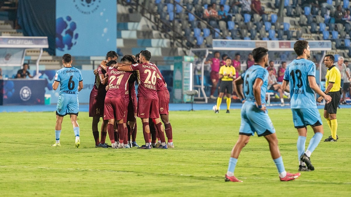 ISL : FC Goa celebrate their second goal against Mumbai FC