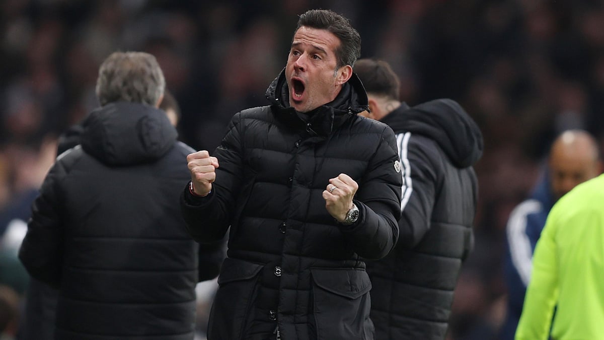Fulham manager Marco Silva celebrates