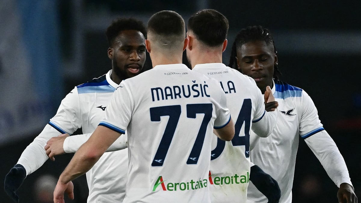 Lazio celebrate Boulate Dia's late equaliser