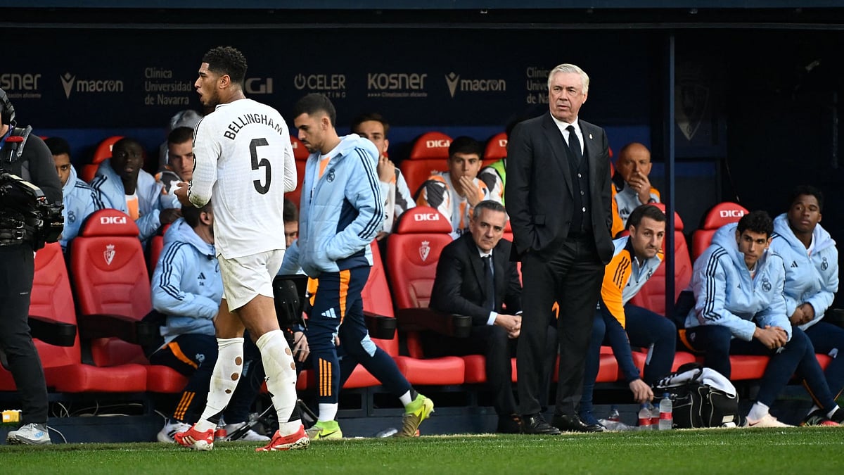 Ancelotti (right) empathised with Bellingham.