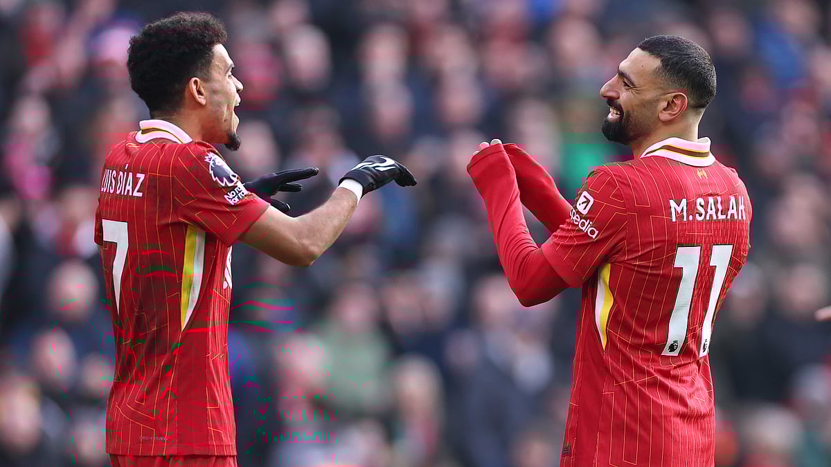 Luis Diaz and Mohamed Salah were both on target at Anfield.
