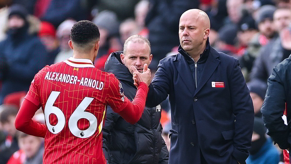 Trent Alexander-Arnold is one of Arne Slot's side who have won the Premier League title